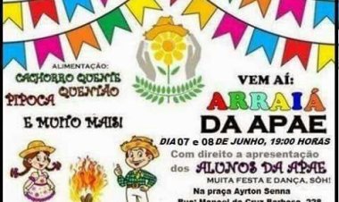 Arraiá da APAE de Ubatuba acontece nos dias 07 e 08