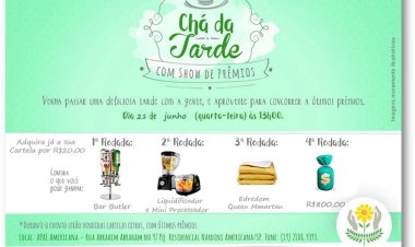 APAE de Americana promove Chá da Tarde com Show de Prêmios" "