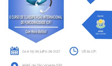 São Vicente sedia curso sobre Classificação Internacional de Funcionalidades