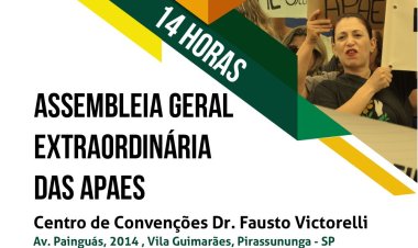 FEAPAES-SP Convoca APAES para a Assembleia Geral Extraordinária
