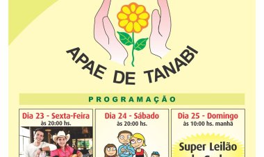 APAE de Tanabi promove quermesse neste final de semana