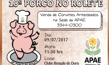 APAE de Bebedouro realiza 18º Porco no Rolete