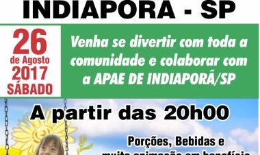 APAE de Indiaporã promove quermesse no mês de agosto