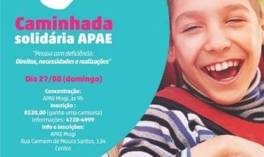 APAE de Mogi das Cruzes promove Caminhada Solidária