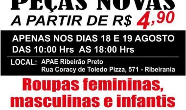 APAE de Ribeirão Preto promove grande bazar