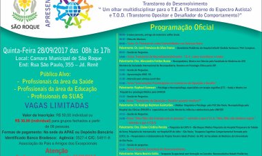 APAE de São Roque promove III Simpósio da APAE