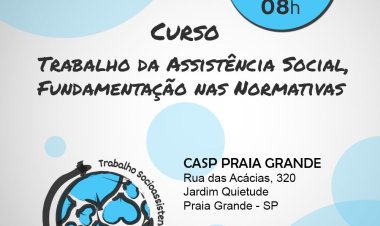 Praia Grande recebe curso sobre trabalho socioassistencial