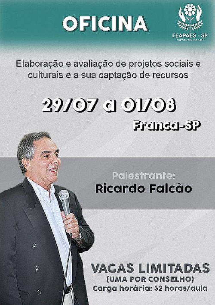 FEAPAES-SP irá promover oficina sobre captação de recursos