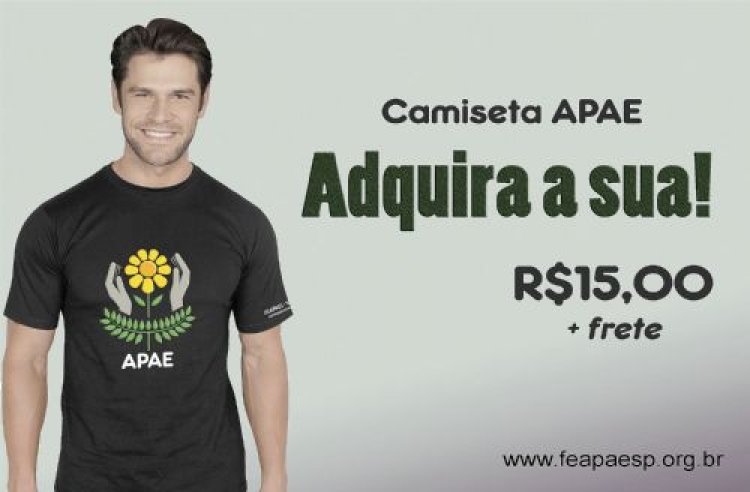 FEAPAES-SP lança camiseta do movimento apaeano