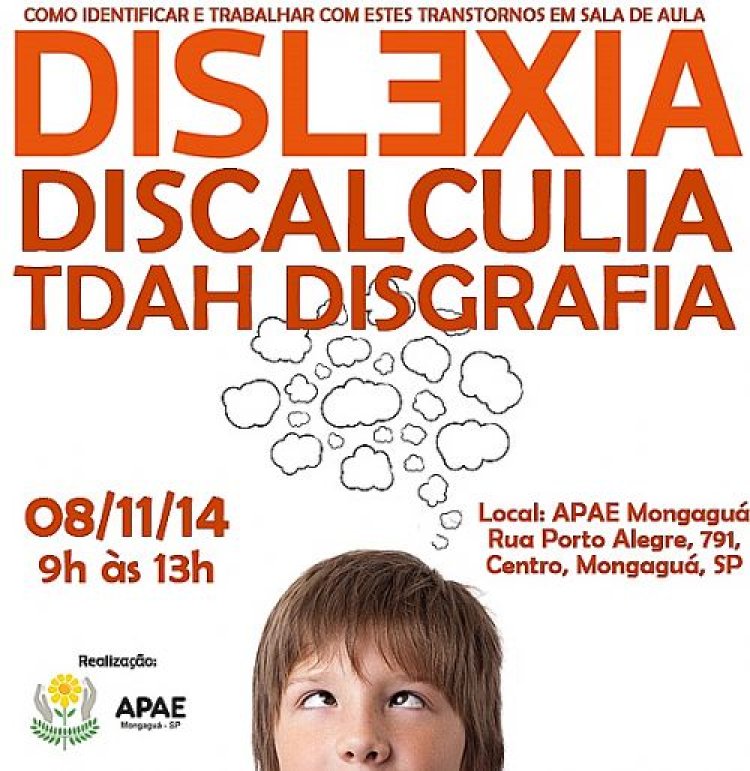 APAE de Mongaguá promove curso sobre dislexia em novembro