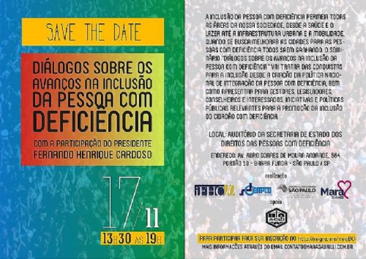 São Paulo sedia evento sobre os avanços na inclusão da pessoa com deficiência