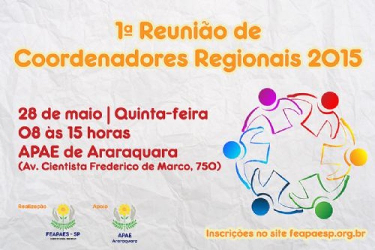 Reunião de Coordenadores Regionais será realizada no próximo dia 28