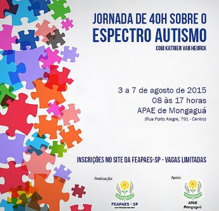 Jornada de 40h sobre Autismo será realizada em agosto