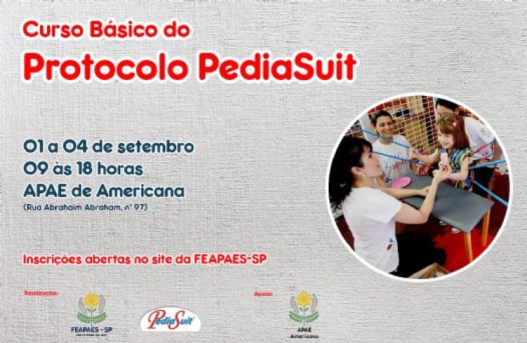 FEAPAES-SP conquista desconto para Curso Básico do protocolo PediaSuit