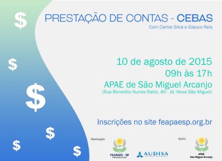 CEBAS será tema de palestra da FEAPAES-SP em agosto