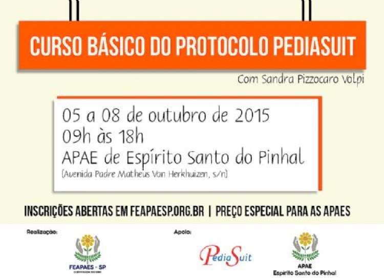 Espírito Santo do Pinhal sediará curso básico de PediaSuit