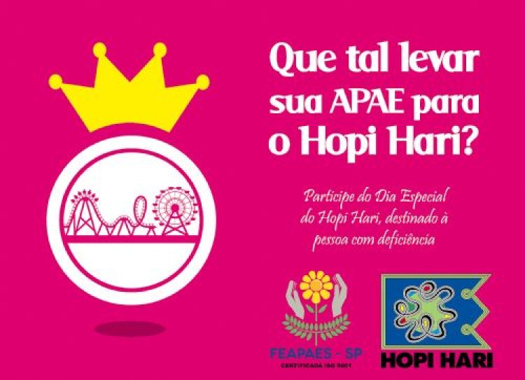 Últimos dias para se inscrever no Dia Especial do Hopi Hari