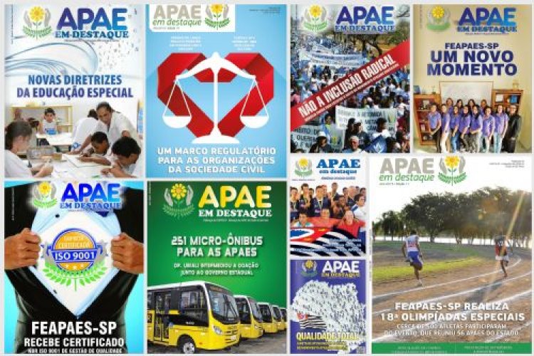 Confira todas as edições da revista APAE em Destaque