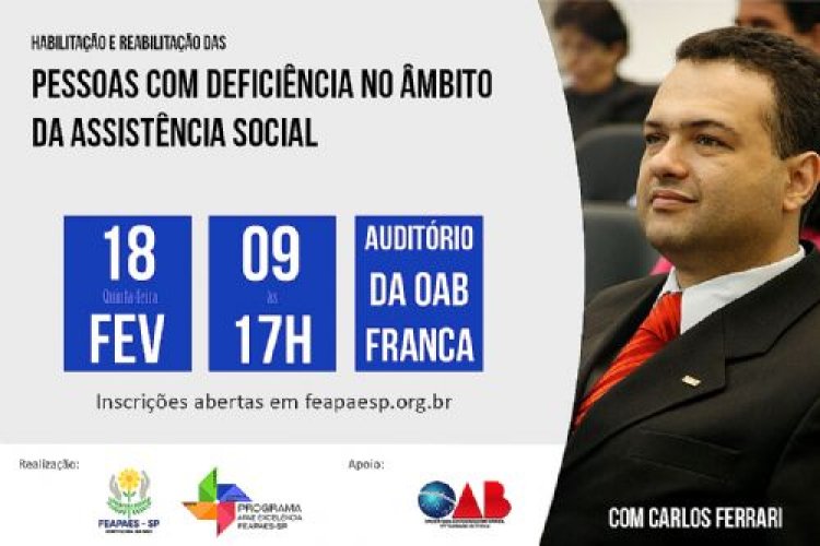 FEAPAES-SP promove treinamento na área de Assistência Social em fevereiro