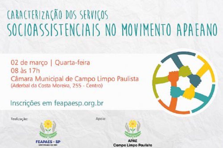 Caracterização de serviços Socioassistenciais será tema de curso em março