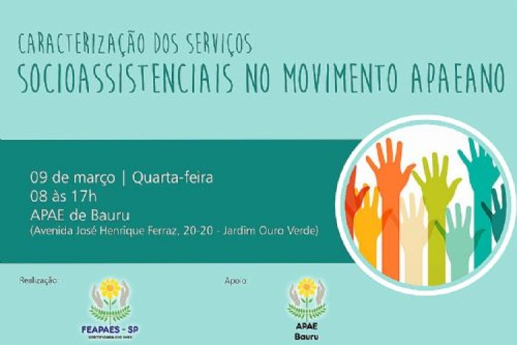 APAE de Bauru receberá curso sobre Serviços Socioassistenciais no próximo dia 9