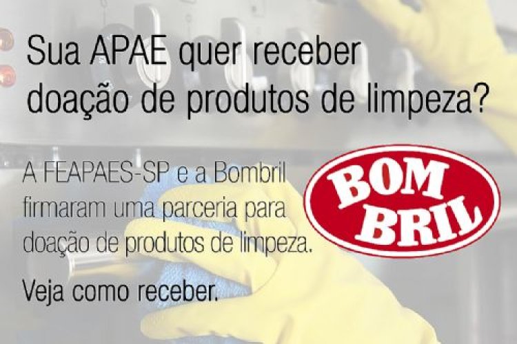 FEAPAES-SP e Bombril firmam parceria para doação de produto de limpeza