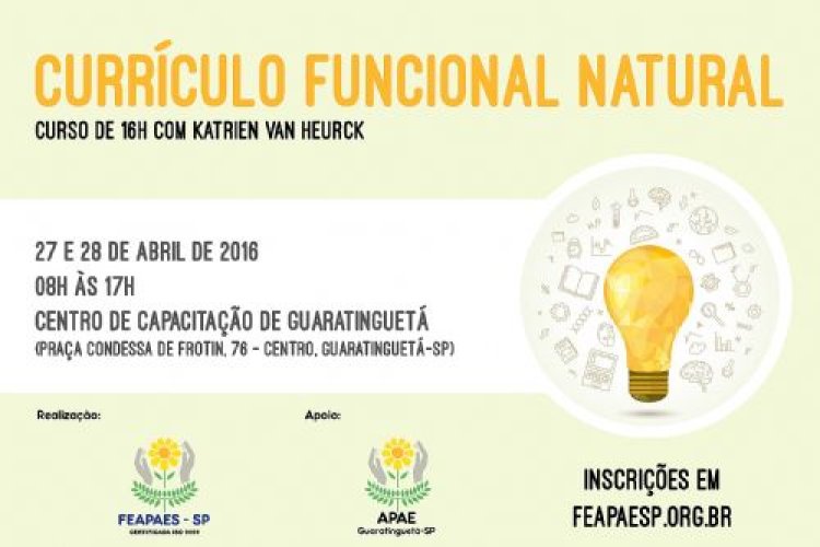 Guaratinguetá sediará curso de Currículo Funcional na próxima quarta-feira