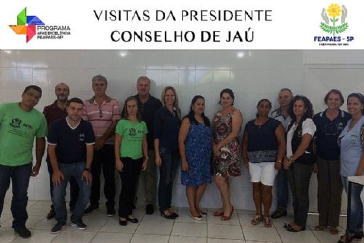 Presidente da FEAPAES-SP visita Conselho de Jaú