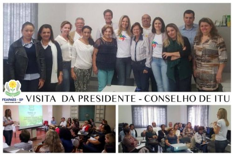 Conselho de Itu recebe a visita da presidente da FEAPAES-SP