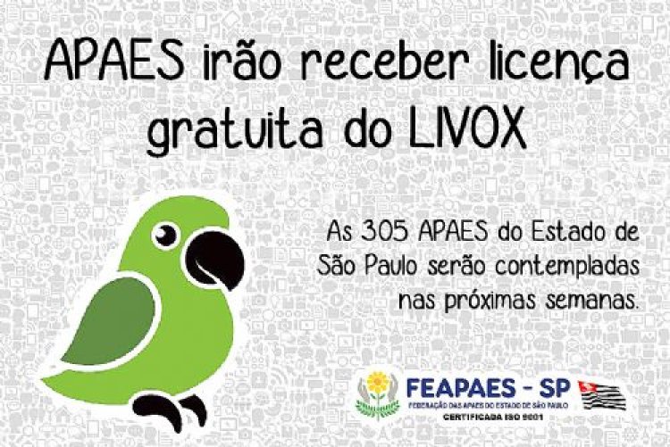 APAES irão receber licença gratuita do LIVOX