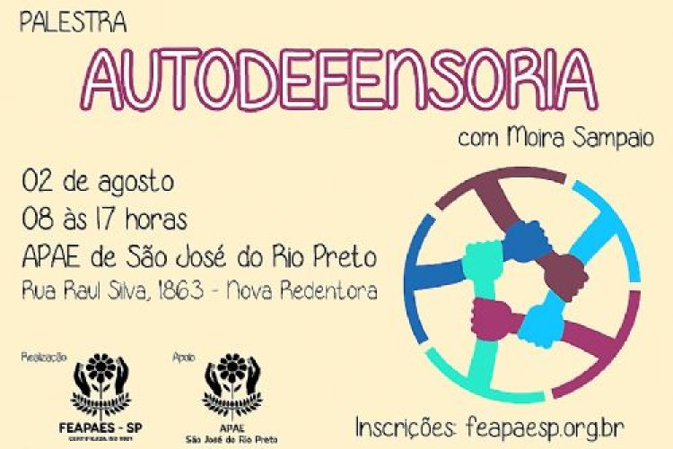 FEAPAES-SP promove palestra sobre autodefensoria em agosto