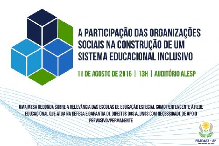 Evento em São Paulo irá discutir educação especial