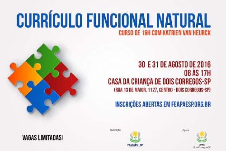 Dois Córregos sediará curso sobre Currículo Funcional Natural no próximo dia 30