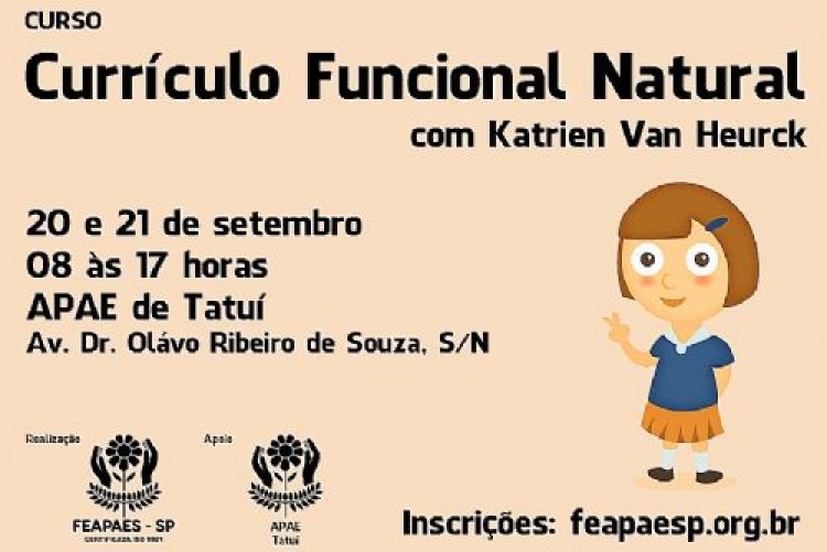 Curso de Currículo Funcional Natural em Tatuí está com inscrições abertas