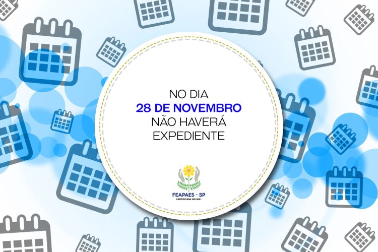 Comunicado referente ao expediente de trabalho dia 28 de novembro