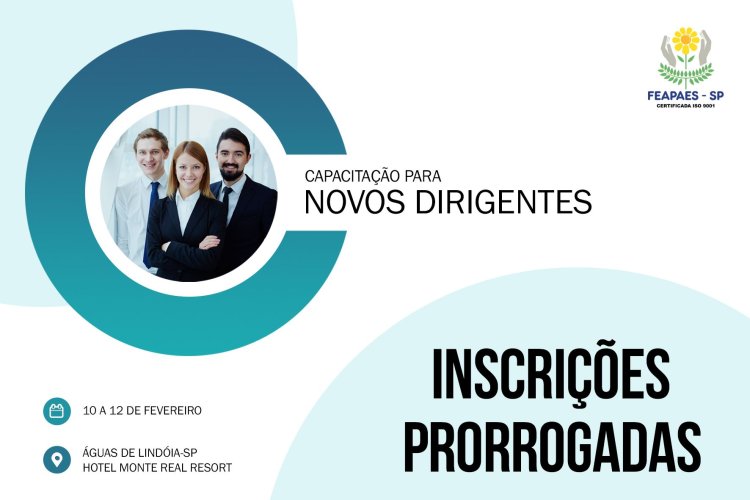 Federação prorroga inscrições da Capacitação para novos dirigentes das APAEs