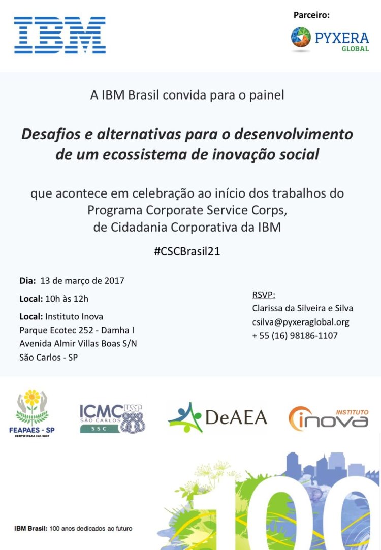 Cerimônia de abertura de programa da IBM acontece na próxima segunda-feira