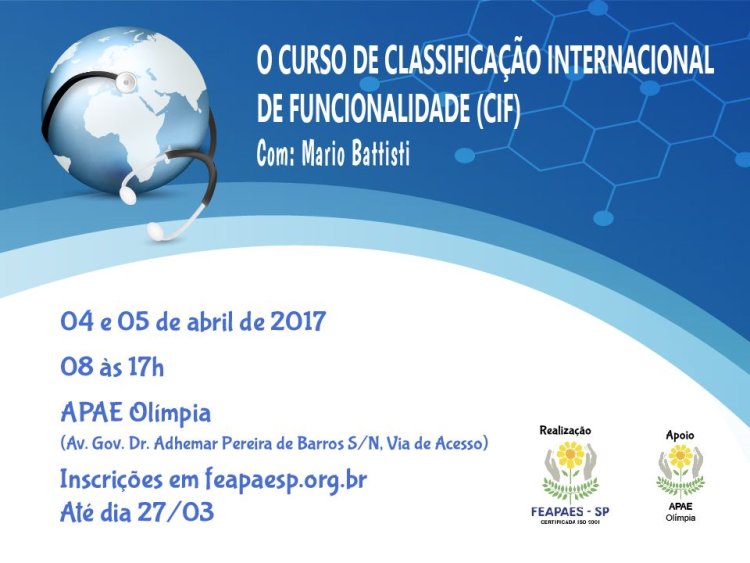 Curso de Classificação Internacional e Funcionalidade será oferecido em Olímpia