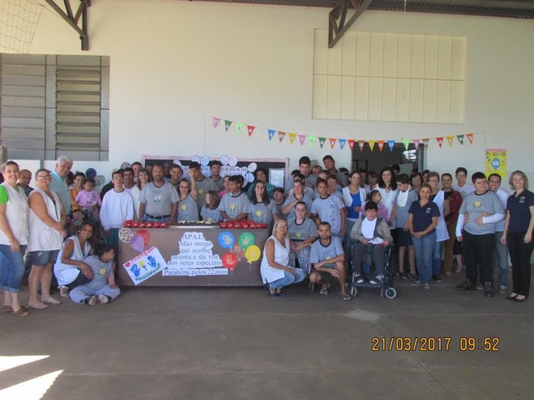 APAE DE MONTE ALTO COMEMORA 22 ANOS DE TRABALHO