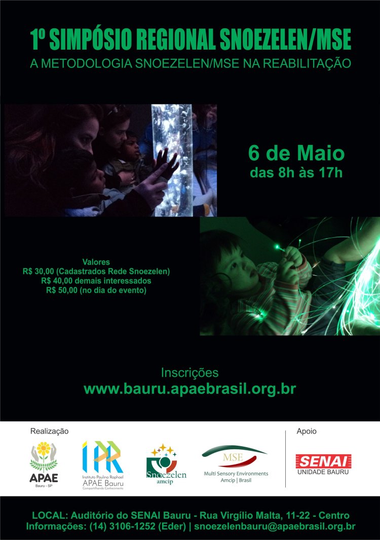 APAE de Bauru realiza 1º Simpósio Regional SNOEZELEN/MSE