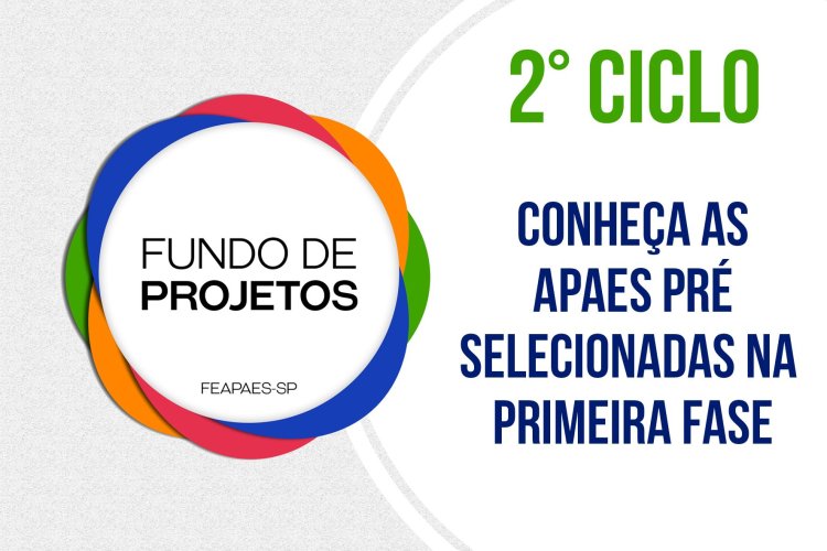 Conheça as Apaes pré-selecionadas no 2° ciclo do Fundo de Projetos