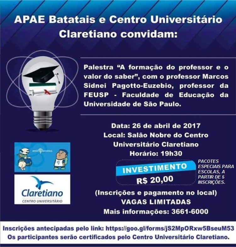 APAE de Batatais realiza palestra sobre educação