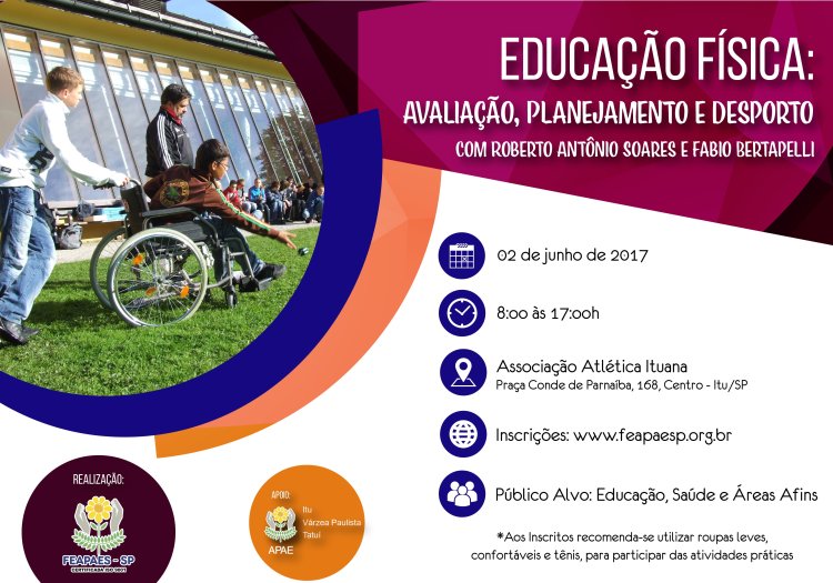 Itu sediará curso de Educação Física: Avaliação, Planejamento e Desporto no próximo mês