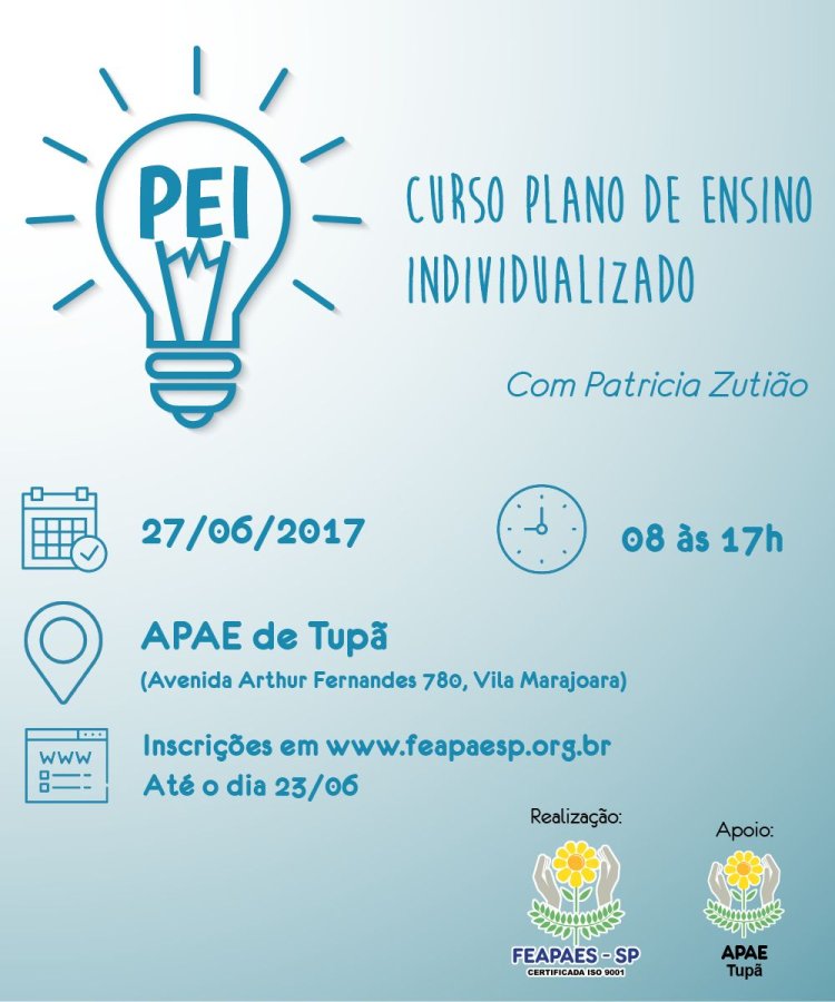 TUPÃ RECEBE CURSO DE PLANO DE ENSINO INDIVIDUALIZADO (PEI)