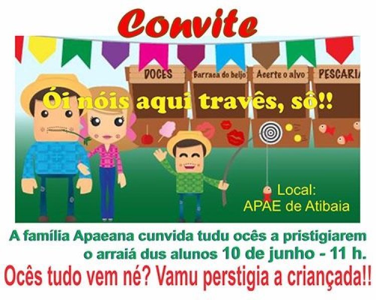 APAE de Atibaia realiza festa junina