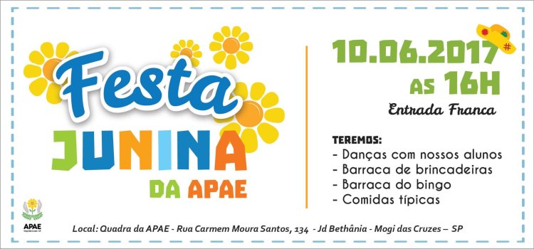 APAE de Mogi das Cruzes promove festa junina com danças e comidas típicas