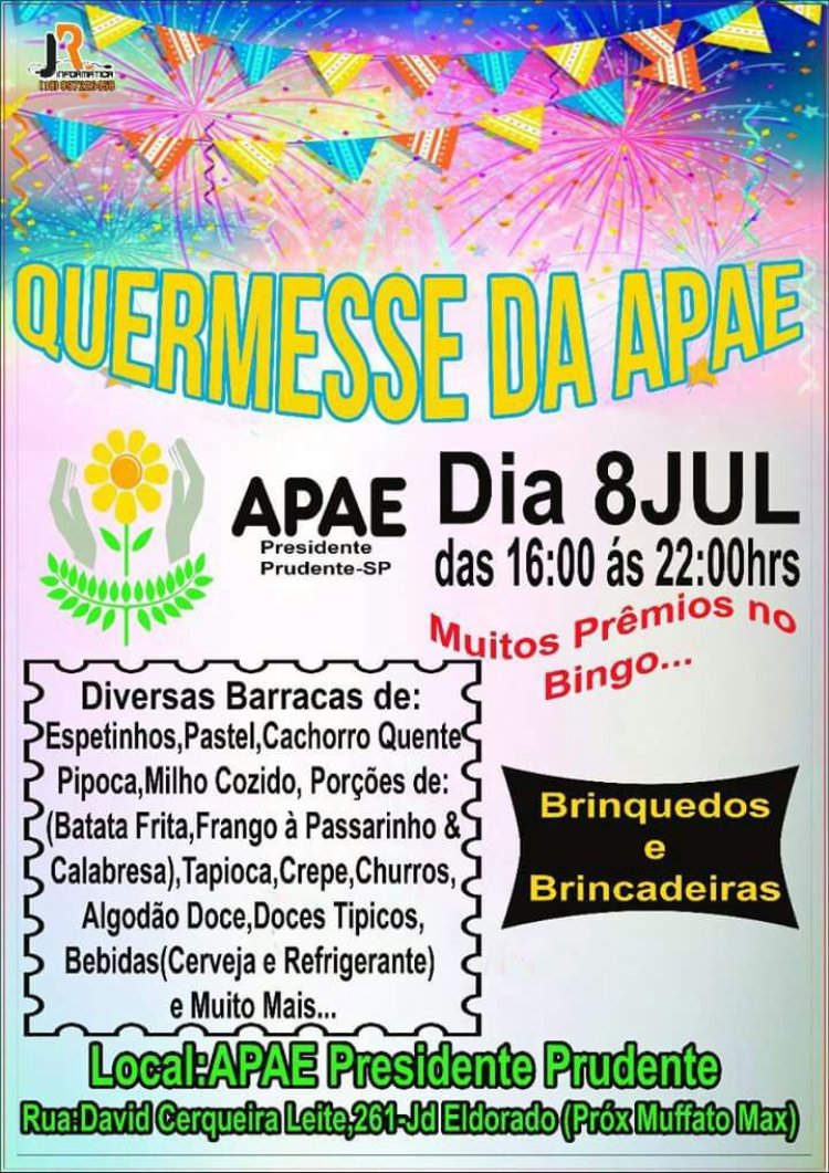 APAE de Presidente Prudente realiza quermesse