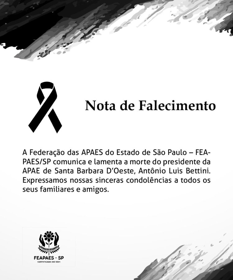 NOTA DE FALECIMENTO