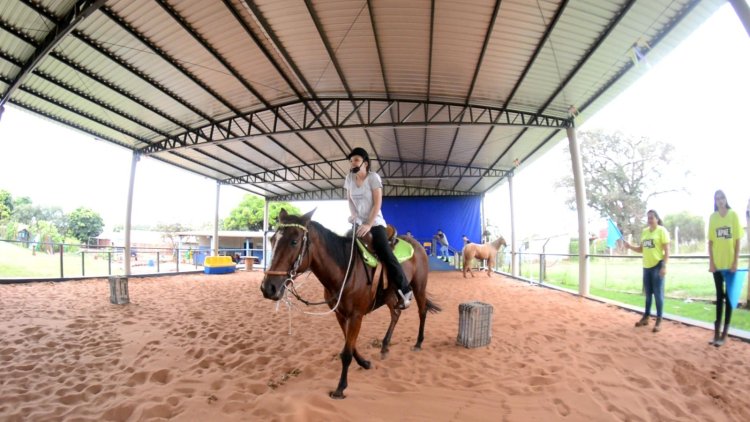 Equoterapia na APAE de Palmital