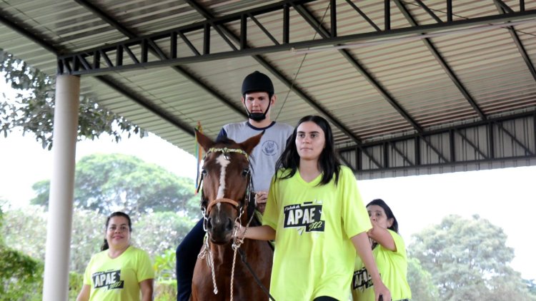 Equoterapia na APAE de Palmital